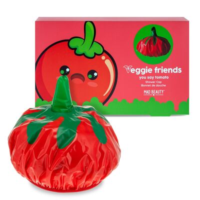 Mad Beauty Veggie Friends Bonnet de douche tomate