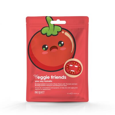 Mad Beauty Veggie Friends Tomaten-Blatt-Gesichtsmaske