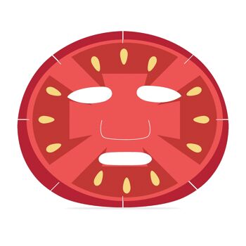 Masque facial en feuille de tomate Mad Beauty Veggie Friends 2