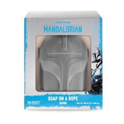 Sapone mandaloriano Mad Beauty Star Wars su una corda