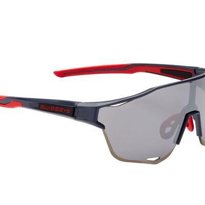 12791 sports glasses Arrow 2-dark blue matt/red