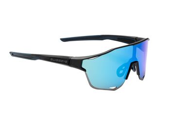 12793 lunettes de sport Arrow 2-noir mat/bleu 1