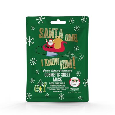 Masque en feuille cosmétique Mad Beauty Elf Santa
