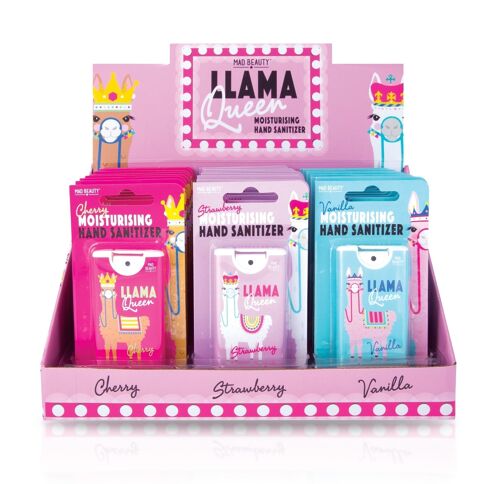 Mad Beauty Llama Queen Hand Cleansers CDU