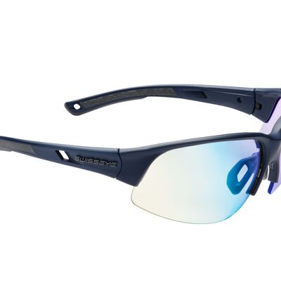 12315 lunettes de sport Tilton Halfrim-bleu foncé mat/gris