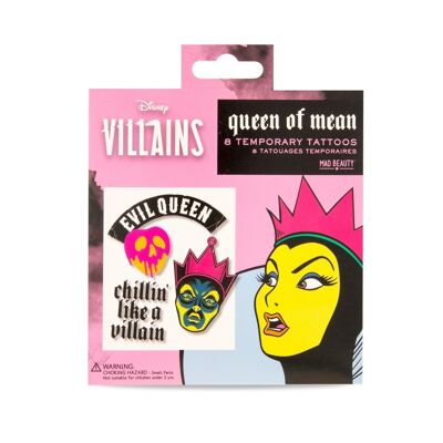 Mad Beauty Tatuajes de villanos pop de Disney-12 piezas