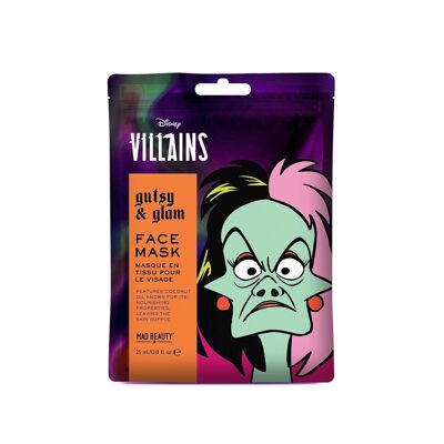 Mad Beauty Disney Pop Villains Cruella Masque pour le visage - 12 pièces