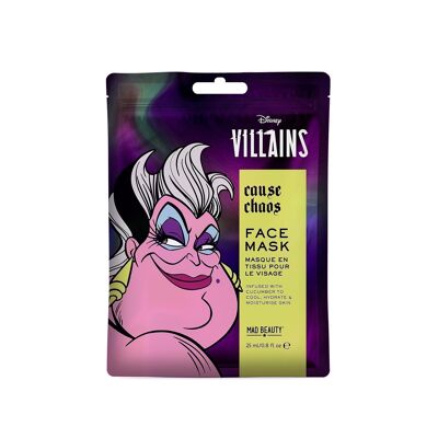 Masque facial Ursula Mad Beauty Disney Pop Villains - 12 pièces