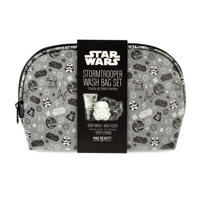 Mad Beauty Star Wars Storm Trooper Coffret cadeau avec houppette, gel douche, lotion, pétillant 6 pièces