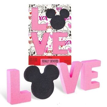 Mad Beauty Disney Minnie Mickey Totalement Dévoué LOVE Bain Fizzers 4