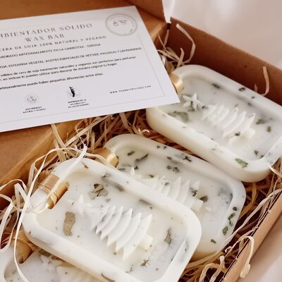 Wax Bars (soy air fresheners) vetiver, patchouli and lemongrass