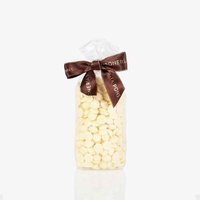 White Chocolate Drops - 250g Bag