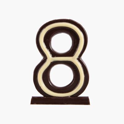 Geburtstagskerze aus Schokolade – Nr. 8