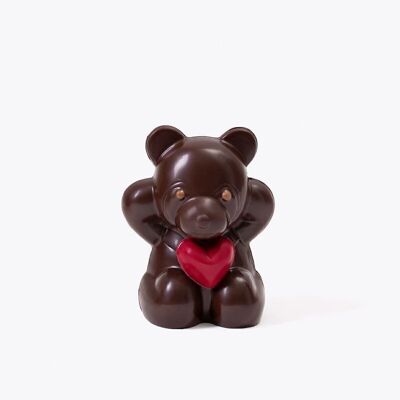 Mini Ours Saint Valentin - Chocolat Noir 110g