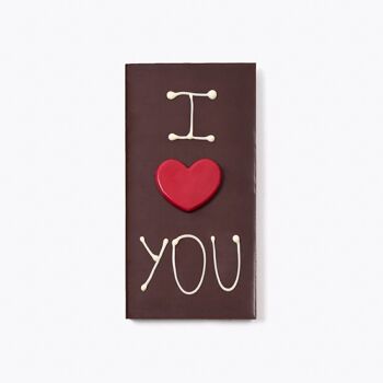 Tablette de chocolat "Je t'aime" - 130g 1