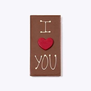 Tablette de chocolat "Je t'aime" - 130g 3
