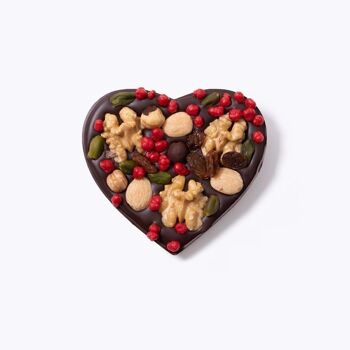 Tablette de chocolat en forme de coeur - Saint Valentin 2