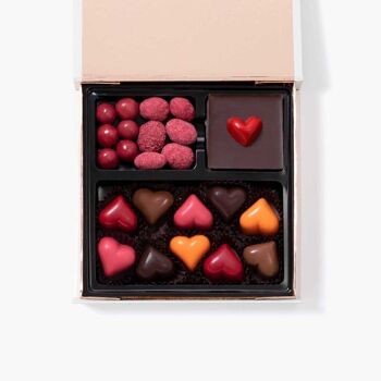 Chocolats Cœur Combinés - Boîte 250g 2