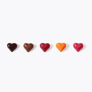 Chocolats Coeur - Boite marron 160g 3