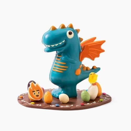 Dragón de chocolate - Figura de animal de chocolate para Pascua
