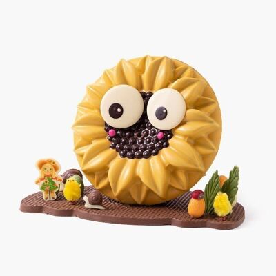 Chocolate sunflower - Chocolate figure for Easter
