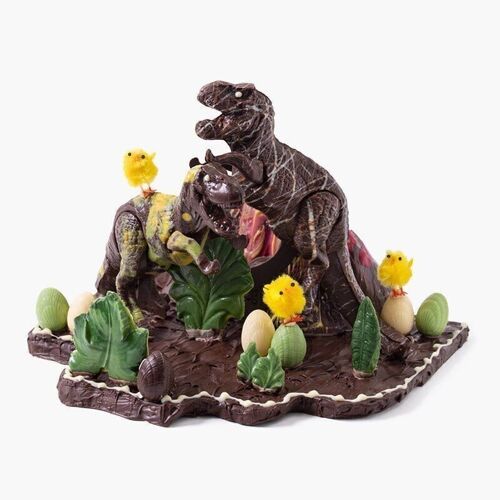 Dinosaurio 2 de chocolate - Figura de animal de chocolate para Pascua