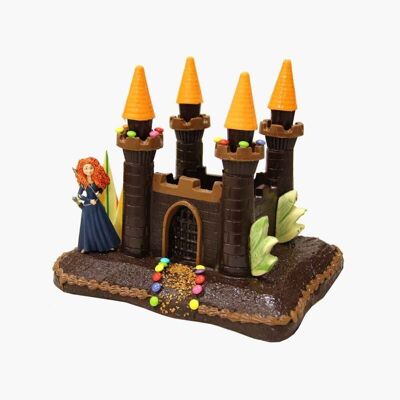 Castillo 4 torres de chocolate - Figura de chocolate para Pascua