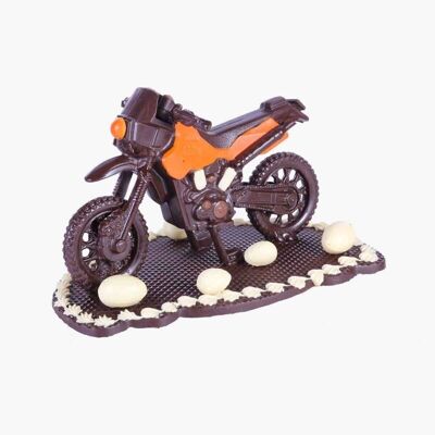 Motocross de chocolate - Figura de moto de chocolate para Pascua