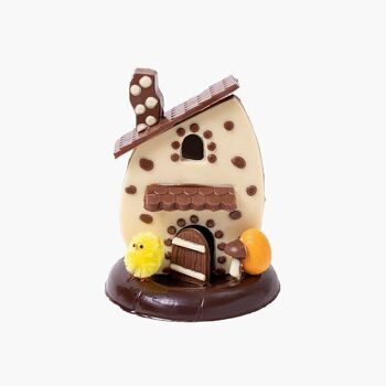 Chocolate Egg House - Figurine en chocolat pour Pâques 1