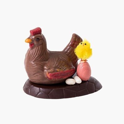Mini pollo al latte al cioccolato - Figura di animale al cioccolato per Pasqua