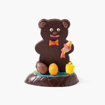 Kleiner Bär - flache Schokoladenfigur für Ostern