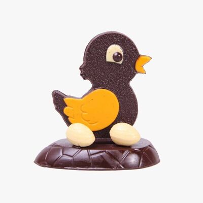 Chick - Flat chocolate figure for Easter