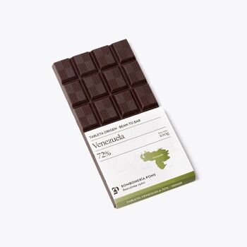 Venezuela - Tablette de chocolat noir 72% - 100g 2