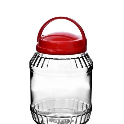 BASIC KITCHEN Jar 2.0L with handle 14xh21.5cm