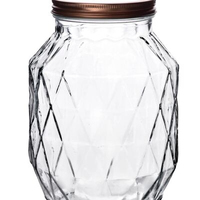 COCINA BÁSICA Tarro Diamante 2700 ml 10.5x16xh22cm