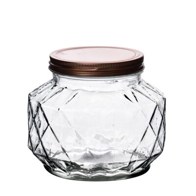 BASIC KITCHEN Diamond jar 1.7L 11x1 6xh14cm