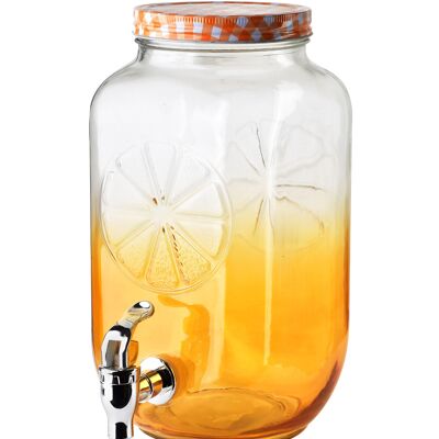 BASIC KITCHEN Glas mit Hahn 3500 ml