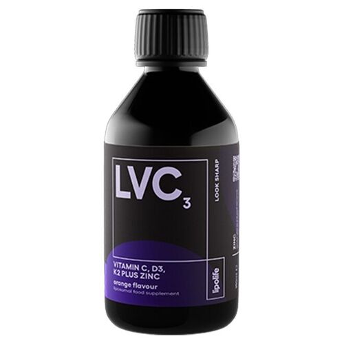 LVC3 Liposomal Vitamin C, D3, K2 + Zinc - orange flavour