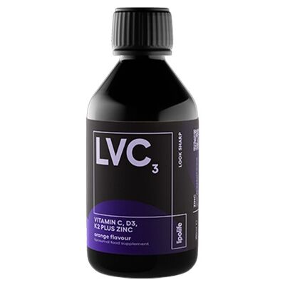 LVC3 Vitamine Liposomale C, D3, K2 + Zinc - arôme orange