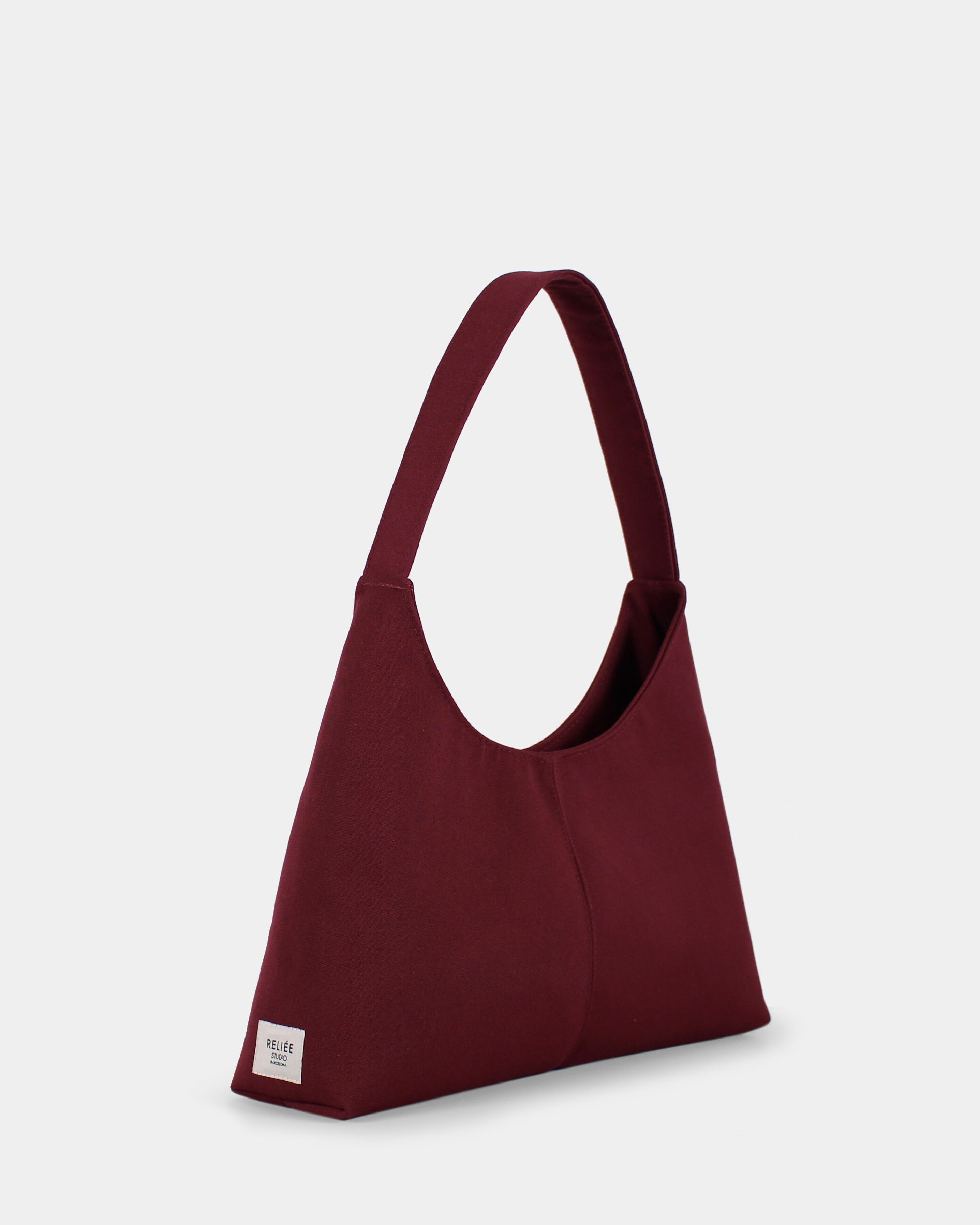 Bolso luna monocromático en burdeos, gris topo, azul marino o negro - Maxi Bea