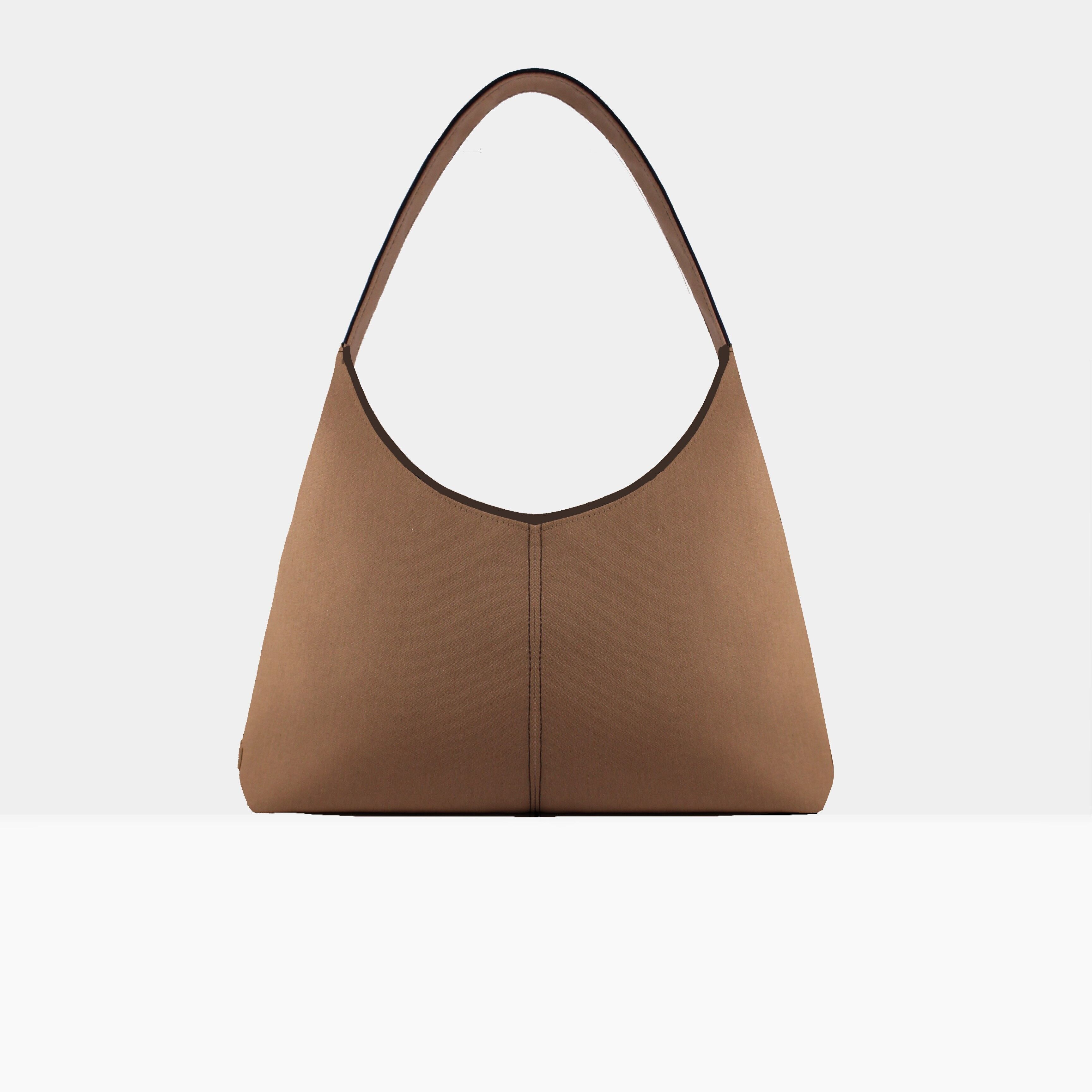 Bolso luna monocromático en burdeos, gris topo, azul marino o negro - Maxi Bea