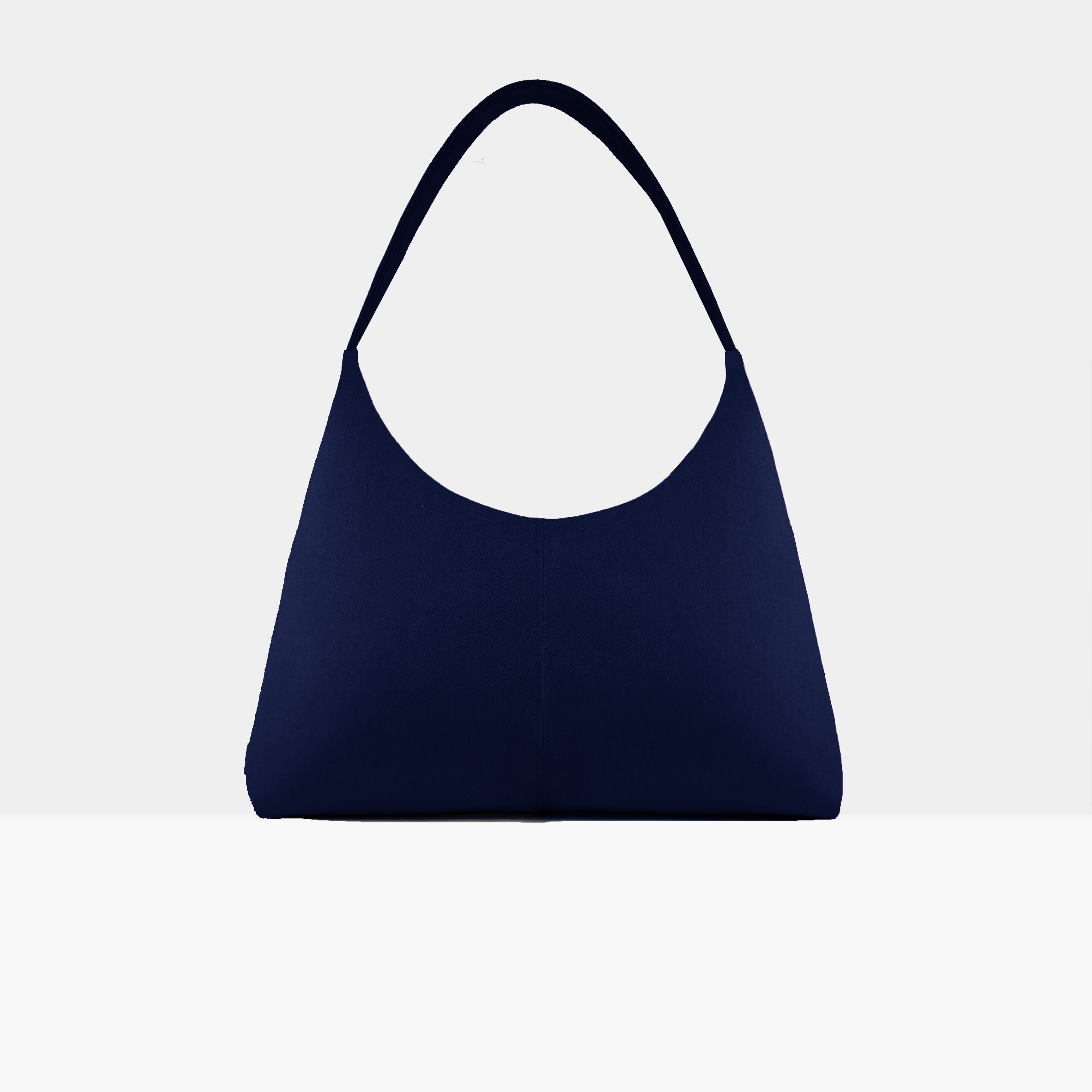 Bolso luna monocromático en burdeos, gris topo, azul marino o negro - Maxi Bea