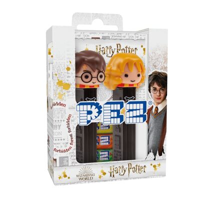 PEZ - Twinpack lizenzierter Harry Potter (2 Spender + 4 Fruchtnachfüllungen)