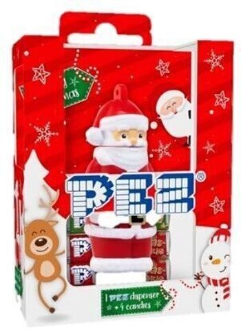 PEZ - Christmas pack 34G : 1 distributeur Père Noël + 4 recharges(2x Mandarine & 2 cookie) 1