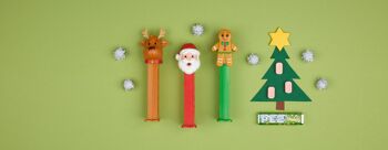 PEZ - Christmas pack 34G : 1 distributeur Père Noël + 4 recharges(2x Mandarine & 2 cookie) 5