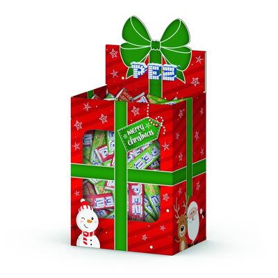Christmas Design PEZ box of 50 Tangerine & Cookie flavor refills
