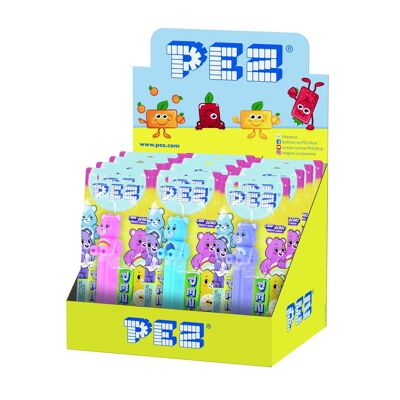 PEZ Display-Box mit 12 Glücksbärchis-Blistern (1 Spender + 1 Nachfüllpackung)
