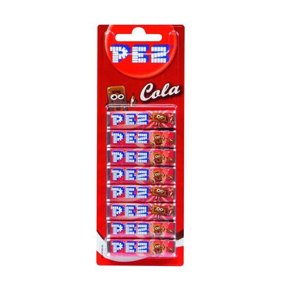 PEZ BLISTER 8 COLA Taste Pez Candy REFILLS