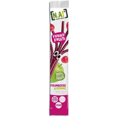 N.A! Nature Addict Funny Fruits Framboise-100% issu de fruits Sans Sucres Ajoutés, Sans Édulcorants ni Conservateurs