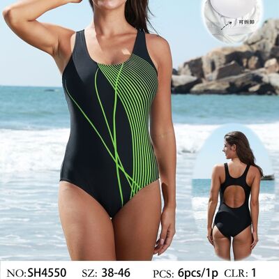 Classic linear swimsuit